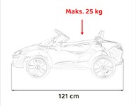 McLaren Artura na akumulator dla dzieci Czerwony + Napęd 4x4 + Pilot + Wolny Start + EVA + Audio LED