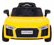 Audi R8 na akumulator dla dzieci Żółty + Pilot + EVA + Wolny Start + MP3 LED