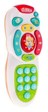 Interaktywny Pilot TV dla dzieci 18m+ Melodie + Odgłosy + Liczy po angielsku + Diody LED