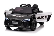 Audi R8 Policja na akumulator dla dzieci + Pilot + EVA + Wolny Start + MP3 LED
