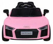Audi R8 na akumulator dla dzieci Różowy + Pilot + EVA + Wolny Start + MP3 LED