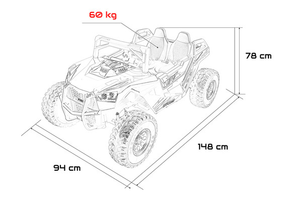 Pojazd Buggy RTR Monster Speed 4x4 Biały