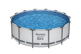 Basen stelażowy Steel Pro MAX 427x122 Szary 14FT BESTWAY 5w1 + Akcesoria