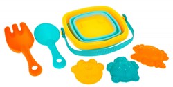 Zestaw Akcesoriów do Piasku dla dzieci 12m+ Wiaderko + Foremki + Łopatki