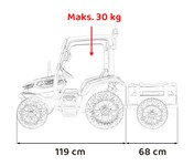 Traktor BLAST Z Przyczepką Zielony