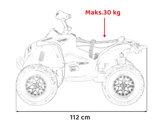 Quad Maverick ATV Żółty