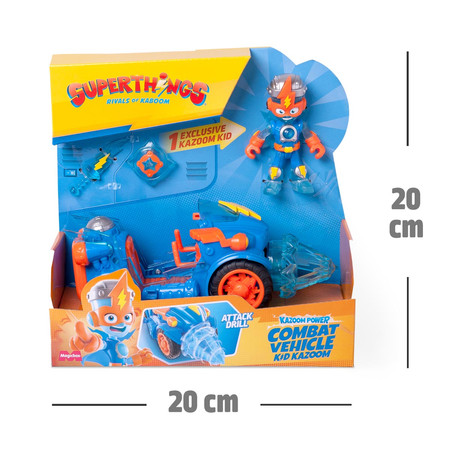 SUPERTHINGS Combat Vehicle Kid Kazoom, figurki