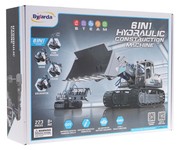 Zestaw Maszyn Budowlanych do Składania 6w1 dla dzieci 8+ Hydrauliczne zasilanie + Części konstrukcyjne 223el.