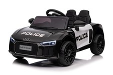 Audi R8 Policja na akumulator dla dzieci + Pilot + EVA + Wolny Start + MP3 LED