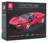 Zestaw Klocków Auto Sportowe Czerwone 1069el.