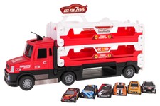 Ciężarówka z Wyrzutnia 2w1 + Akcesoria Czerwony