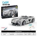 Klocki konstrukcyjne CaDA 308 el. Autko Sportowe Lotus Evija dla dzieci 6+ Zdalnie sterowany Pilot + Aplikacja mobilna