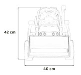 Traktor Spychacz G320 dla najmłodszych dzieci Żółty + Ruchoma łyżka + Melodie + Klakson + Światła LED