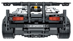 Zestaw Klocków Autko Sportowe Szare 1356el.