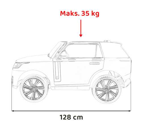 Pojazd Range Rover SUV Lift Czarny