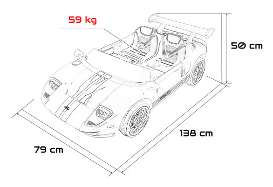 Pojazd Ford GT Różowy