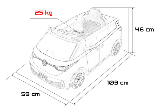 Pojazd Volkswagen ID BUZZ Zielony