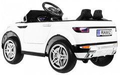 Autko Rapid Racer elektryczne dla dzieci Biały + Pilot + Wolny Start + EVA + MP3 LED