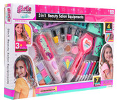 Mega zestaw do stylizacji 3w1 dla dziewczynki – Kolorowe włosy + Manicure + Tatuaże