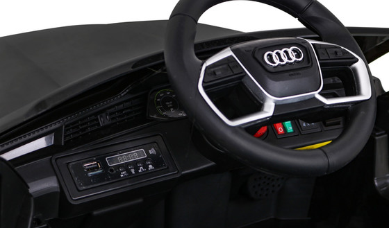 Audi E-Tron Sportback dla dzieci Czarny + Pilot + Napęd 4x4 + Wolny Start + Radio MP3 + LED