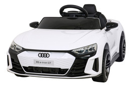 Audi RS E-Tron GT na akumulator Biały + Pilot + Napęd 4x4 + Radio MP3 + LED + EVA