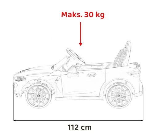 Pojazd BMW M4 Czerwony