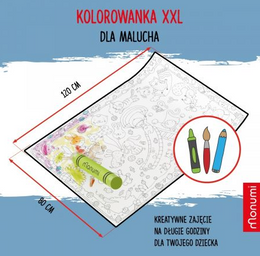 "KOLOROWANKA PODŁOGOWA XXL ZABAWA COLORING POSTER XXL KID'S PLAY"