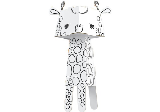 "Żyrafa" kolorowanka-składanka 3D dla dzieci