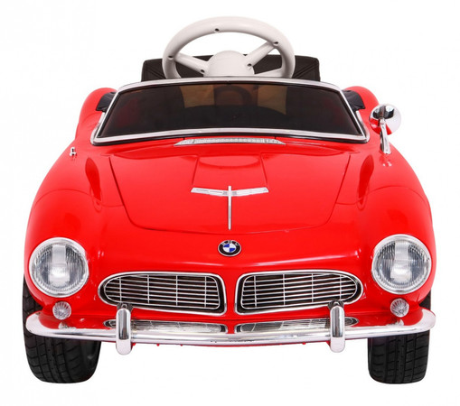 Autko BMW 507 Retro elektryczne dla dzieci Czerwony + Audio LED + Pilot + Ekoskóra + EVA + Wolny Start