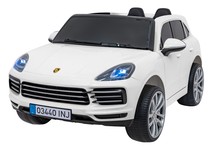 Porsche Cayenne S na akumulator dla dzieci Lakier Biały + Pilot + Wolny START + EVA + Audio LED