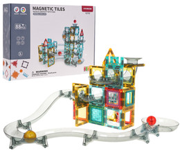 Klocki Magnetyczne Tor Kulka 88el.