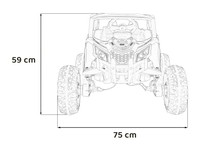 Pojazd Buggy ATV Defend 4x4 Czarny