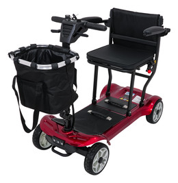 Skuter Elektryczny Czterokołowy dla Seniorów EasyGo Czerwony