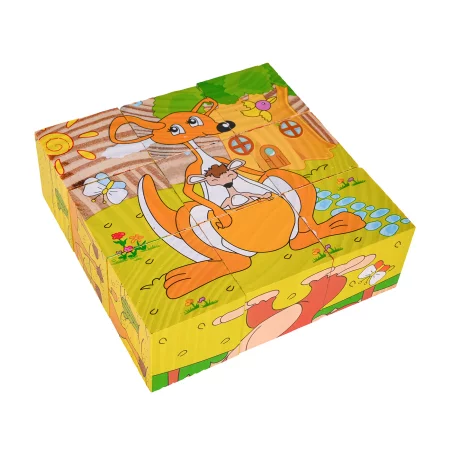 Klocki Drewniane Dla Najmłodszych Edycja Egzotyczne Zwierzątka