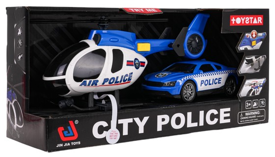 Zestaw Helikopter + Autko Policja