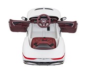 Autko Bentley Bacalar na akumulator dla dzieci Biały + Pilot + EVA + Wolny Start + Audio LED