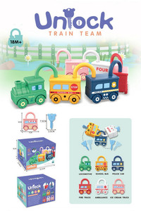 Zestaw Pociąg z Wagonami Kłódki