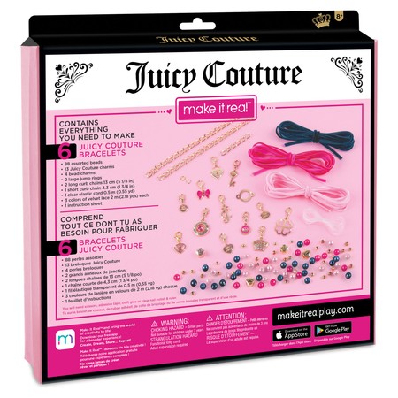 MAKE IT REAL Juicy Couture Charmed by Velvet and Pearls Bransoletki, zabawka kreatywna