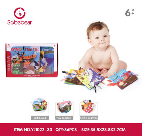 Zestaw Trzech Książeczek Sensorycznych Dla Najmłodszych