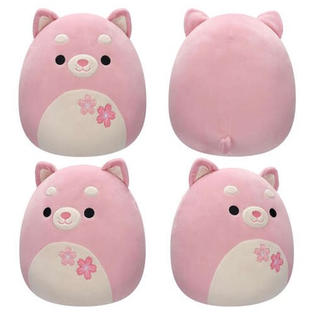 SQUISHMALLOWS Sakura Pink Shiba, pluszak, 30 cm