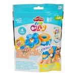 PLAY-DOH Air Clay Cupcake Donut Macaroon, zabawka kreatywna (CZERWONA)
