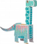 "Brontozaur" kolorowanka-składanka 3D dinozaur