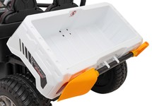 Auto Pick-Up Speed 900 dla dzieci Biały + Napęd 4x4 + Ruchomy kiper + Bagażnik + Pilot + Łopatka + Audio LED