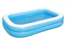 Basen do ogrodu dla dzieci 6+ Dmuchany 2 pierścienie 262x175x51cm BESTWAY + Łatka naprawcza