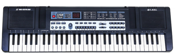 Keyboard z lekcjami dla dzieci 5+ Mikrofon + Nagrywanie USB - model nr 829