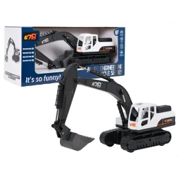 Metalowa Koparka Biała