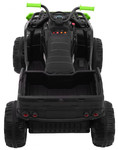 Quad XL ATV 2,4GHz na akumulator dla dzieci Czarno-Zielony + Pilot + Napęd 4x4 + Bagażnik + Wolny Start + EVA + Audio LED