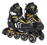 Zestaw 4w1 Rolki Wrotki Łyżwy dla dzieci Rozmiar 39-43 Żółty