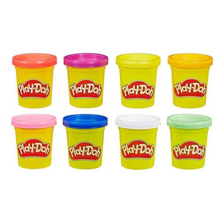 PLAY-DOH Tuba 8Pak ASST, zabawka kreatywna (NEON)