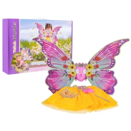 Zestaw Skrzydeł Motyla + Żółta Sukienka